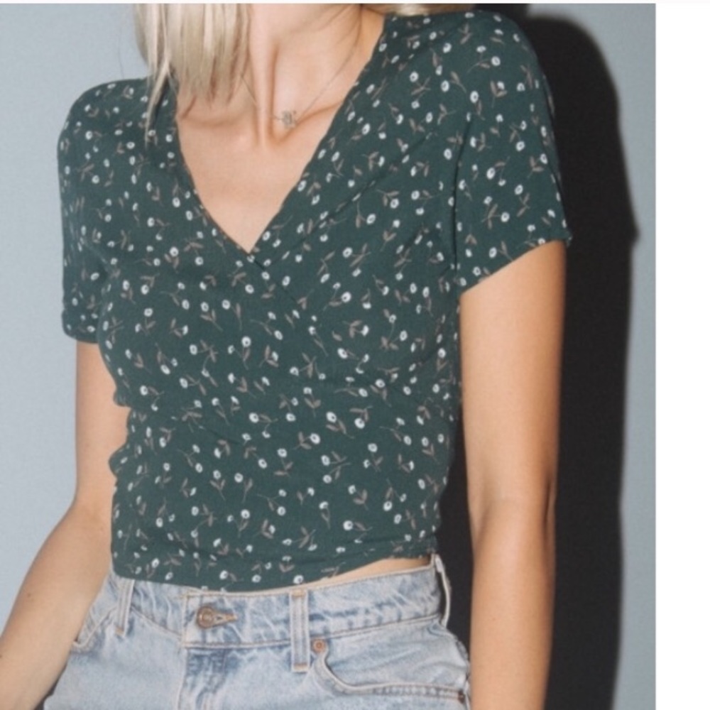 Brandy Melville Rae wrap top